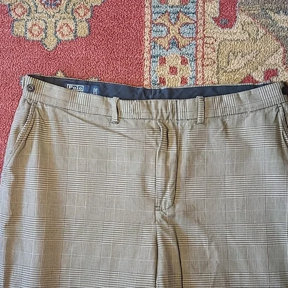 RALPH LAUREN POLO CHECKERED HOUNDSTOOTH PLAID TROUSER PANTS 38x32